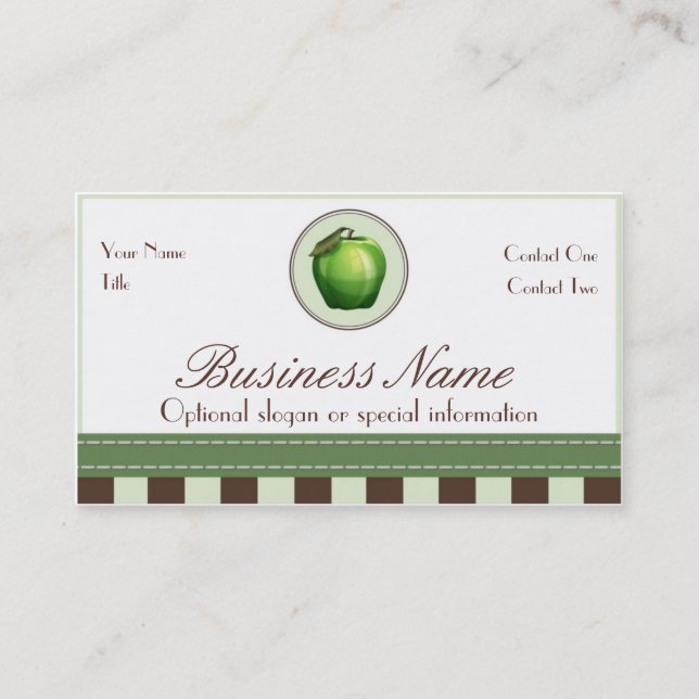 Apple Fibers Business Cards (Front)