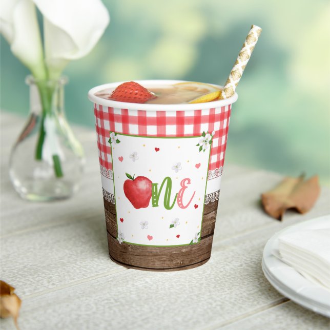 Apple First Birthday Party Cup (Insitu)