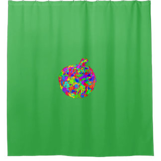 Apple Floral Shower Curtain