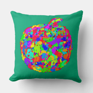Apple Floral Throw Pillow