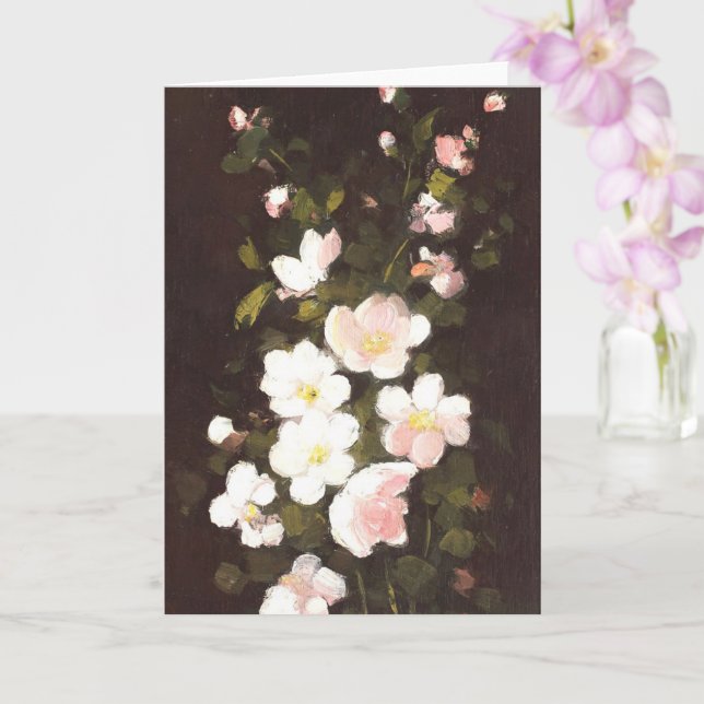 Apple flowers  card (Orchid)