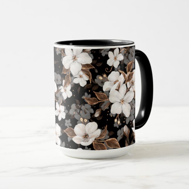 Apple flowers mug (Front Right)