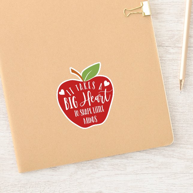 Apple for teacher sticker (Notebook)