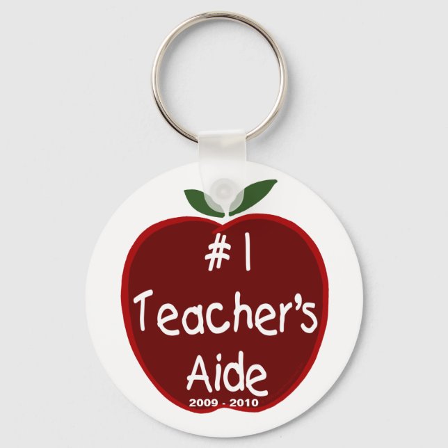 Apple For Teacher's Aide Key Chain (Front)