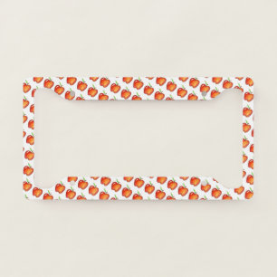 Apple for the School Teacher Red Delicious Fruit License Plate Frame