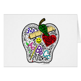 Apple for the teacher cards