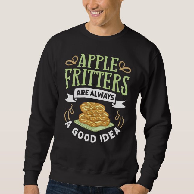 Apple Fritter Recipes Donuts Bread Gluten Free Veg Sweatshirt (Front)