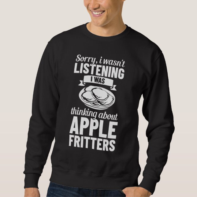 Apple Fritter Recipes Donuts Bread Gluten Free Veg Sweatshirt (Front)