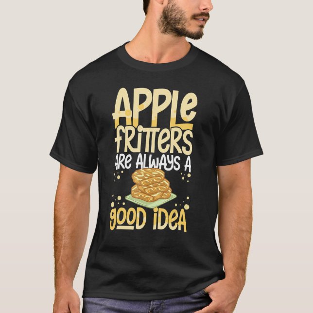 Apple Fritter Recipes Donuts Bread Gluten Free Veg T-Shirt (Front)