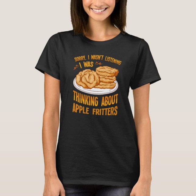Apple Fritter Recipes Donuts Bread Gluten Free Veg T-Shirt (Front)