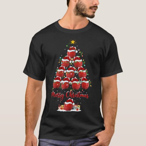 Apple Fruit Lover Xmas Matching Santa Apple Christ T_Shirt