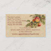 Apple fruit sales business card (Back)