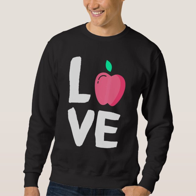 Apple fruit Summer Vegan Apple Juice Sweatshirt (Front)