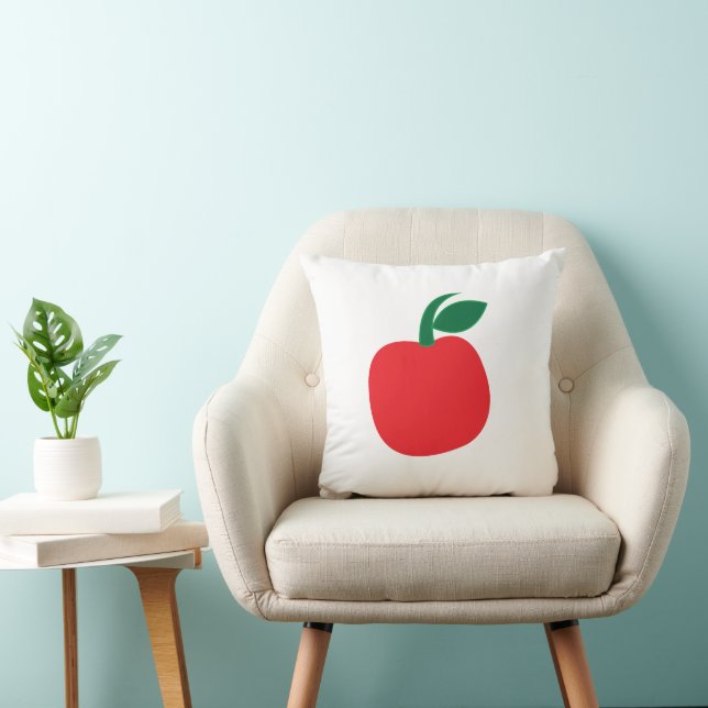 Apple Fruit  Throw Pillow (Chair)