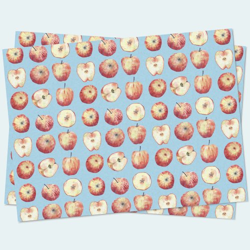 Apple Fruit Watercolor Tissue Paper