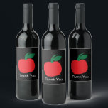 Apple Fruit Wine Label<br><div class="desc">Apple Fruit Wine Label designed by Nisha Prabhu CuteHomeGifts. Fully Customizable. Personalize with your name. Gifts for Apple (Fruit) Lovers! Gifts for Fruit Lovers. Any fruit lover is going to appreciate this thoughtful gift. Our Apple fruit wine label is the perfect gift for that special fruit lover in your life...</div>