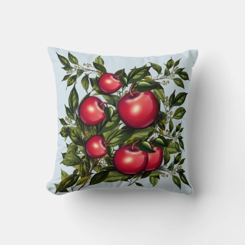 Apple Garden Throw Pillow