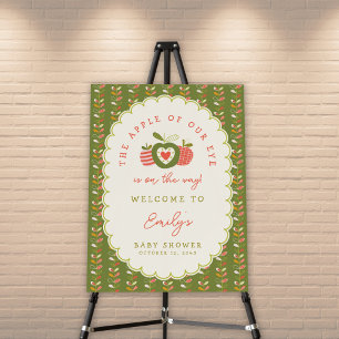 Apple Gender Neutral Baby Shower Welcome Sign