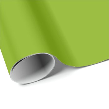 Apple Green (a Solid Fruity Color) ~ Wrapping Paper by TheWhippingPost at Zazzle
