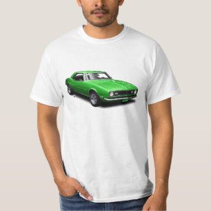 Apple Green Camaro on White T-Shirt