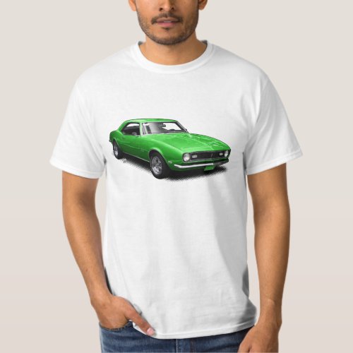 Apple Green Camaro on White T_Shirt