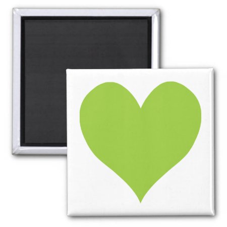 Apple Green Cute Heart Shape Magnet