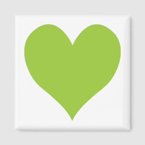 Apple Green Cute Heart Shape Magnet