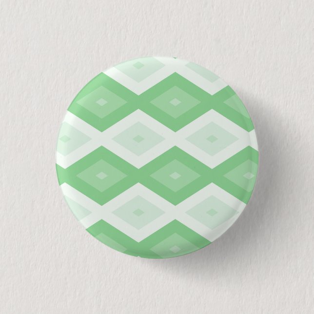 Apple green diamond pattern button (Front)