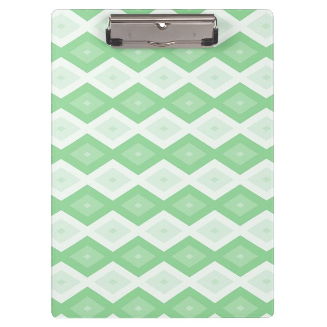 Apple green diamond pattern clipboard (Front)