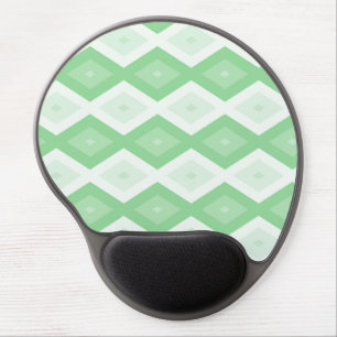 Apple green diamond pattern gel mouse pad