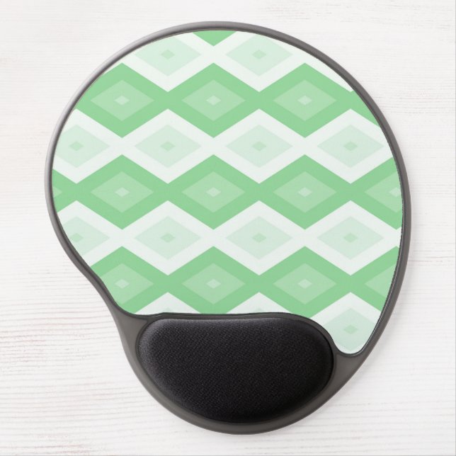 Apple green diamond pattern gel mouse pad (Front)