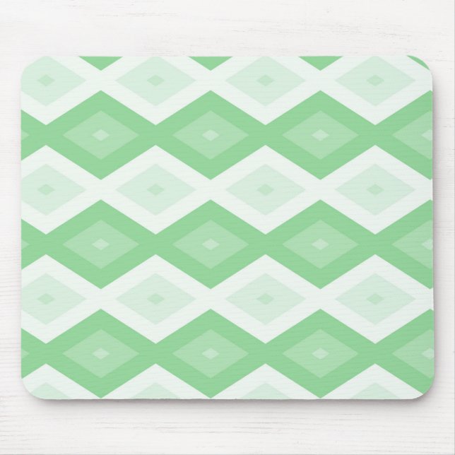 Apple green diamond pattern mouse pad (Front)
