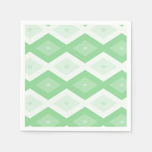 Apple green diamond pattern napkins