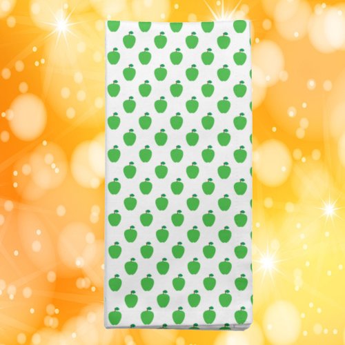 Apple Green Fruit Food Pattern Cloth Napkin