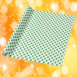Apple Green Fruit Pattern Wrapping Paper
