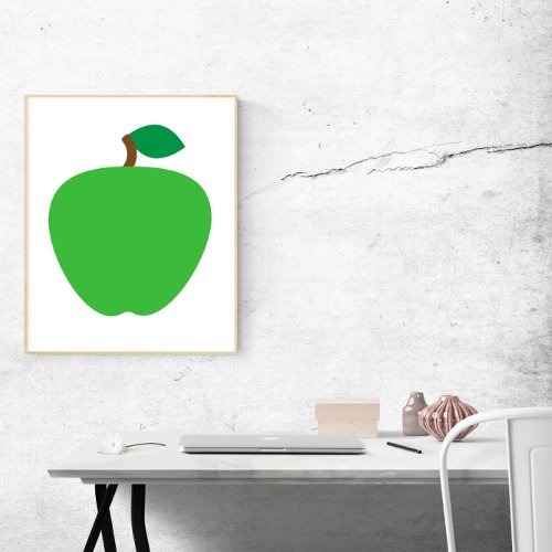 Apple Green Fruit Poster