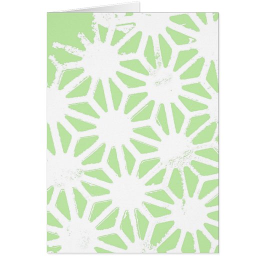 Apple green geometric pattern cards (Front)