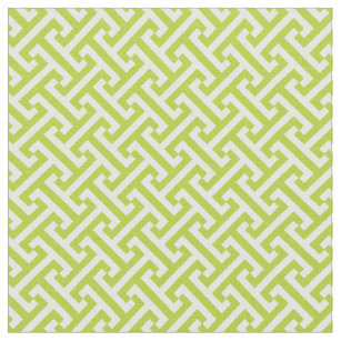 Apple Green Greek Key Pattern Fabric