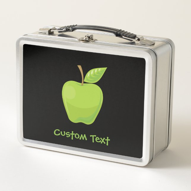 Apple Green Metal Lunch Box (Front)