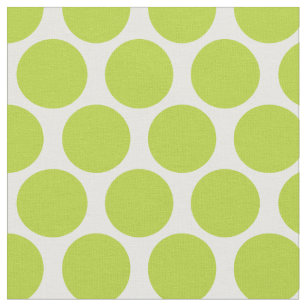 Apple Green Mod Dots Fabric