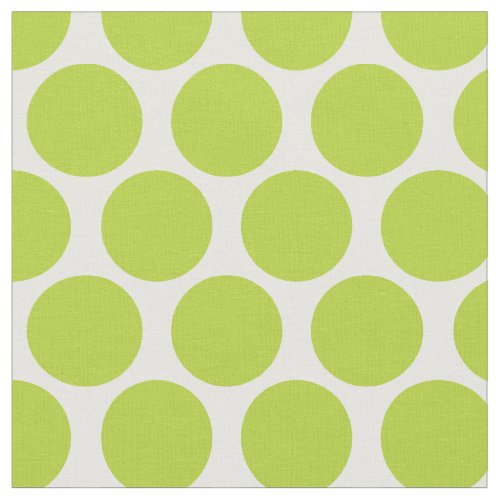 Apple Green Mod Dots Fabric