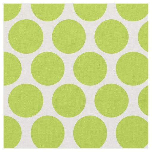 Apple Green Mod Dots Fabric