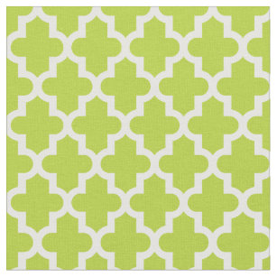 Apple Green Moroccan Print Fabric