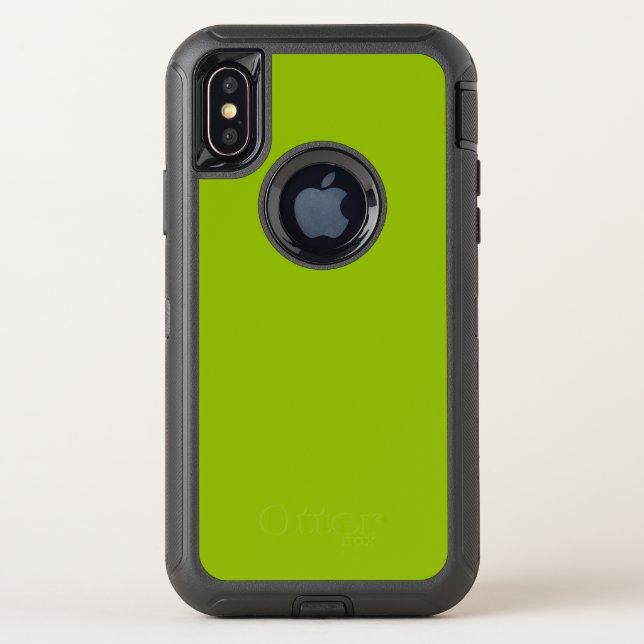 Apple Green Otterbox Defender iPhone XS Case (Back)