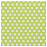 Apple Green Polka Dots Fabric