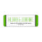 Apple green rectangular frame wedding favor labels