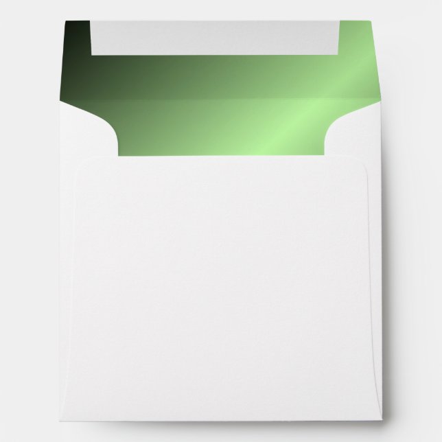 Apple Green Shine Printed Invitation Suite Envelope (Back (Bottom))