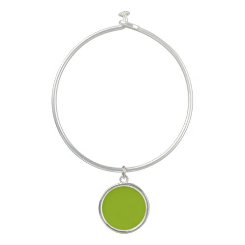 Apple green solid color bangle bracelet