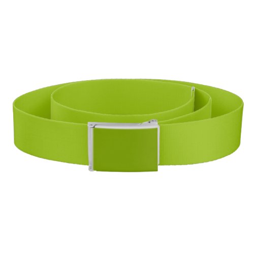 Apple green solid color belt