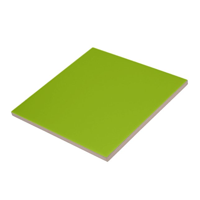 Apple green (solid color)  ceramic tile (Side)
